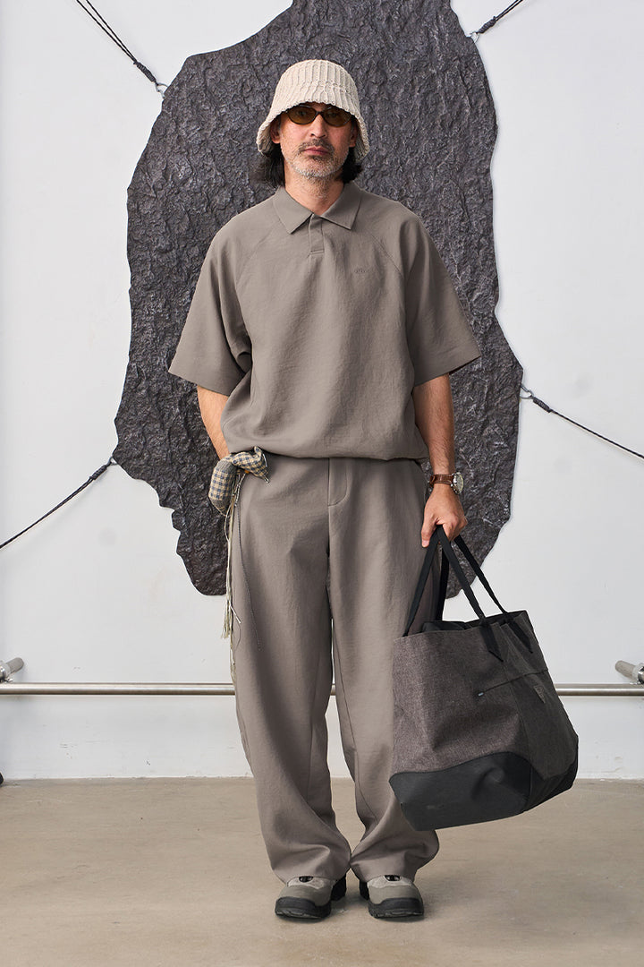 MICROFTオーバーサイズ半袖ポロシャツNLBLDPL001