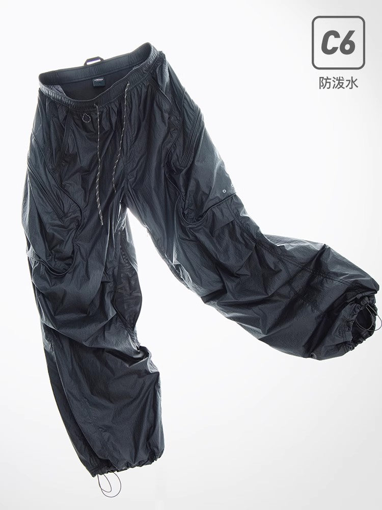 メタリックナイロン 防水パンツ ウイメンズ24BLCK004