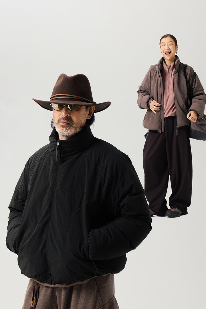 ショートスタンドカラーダウンジャケット25BLYR009