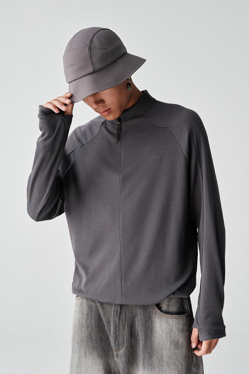 COOLMAXウールハーフジップTシャツNLBLCTX001