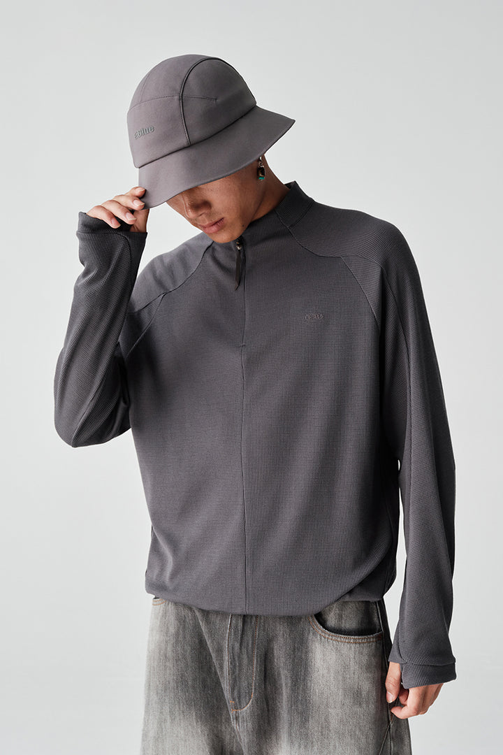 COOLMAXウールハーフジップTシャツNLBLCTX001