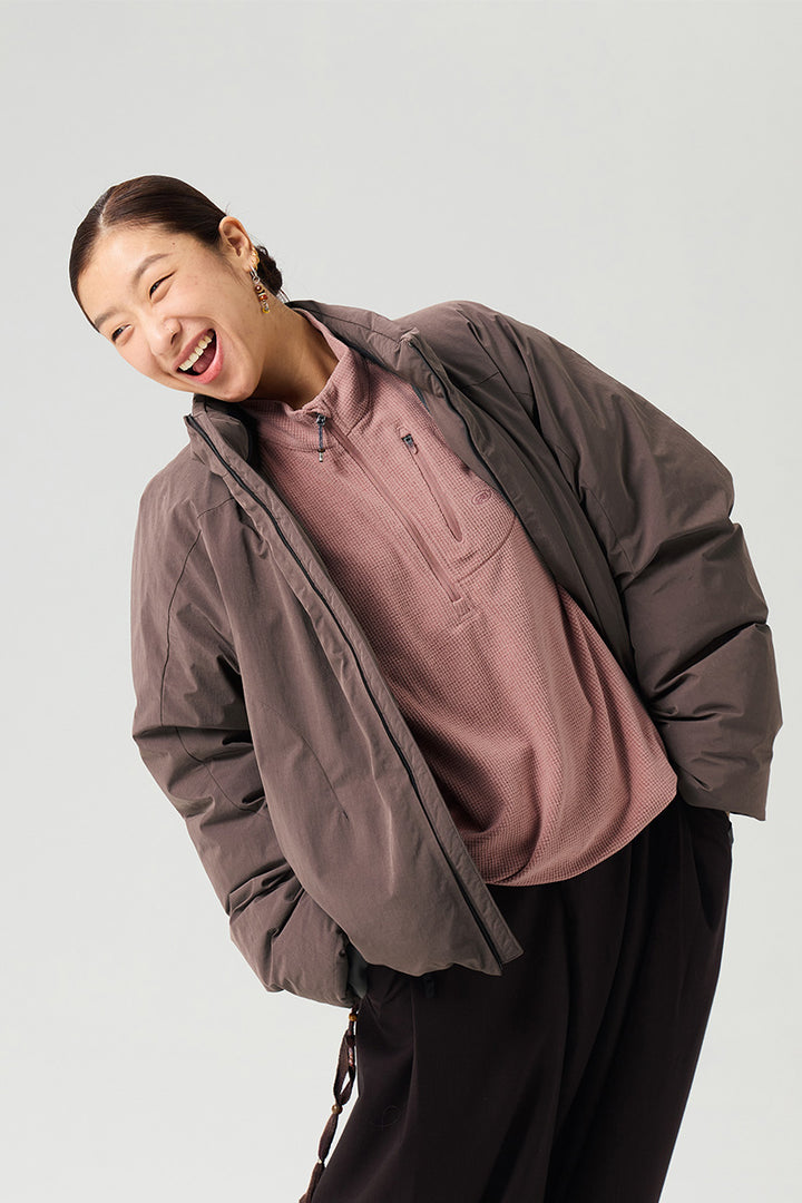 ショートスタンドカラーダウンジャケット25BLYR009