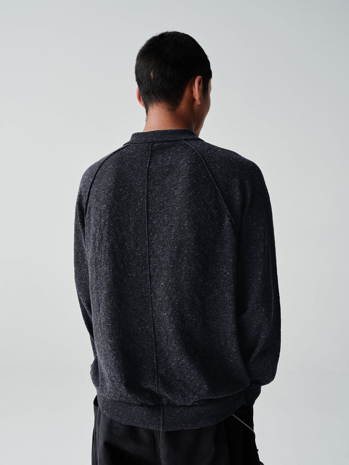 ハーフジップポロシャツニットセーターNLBLAZS002