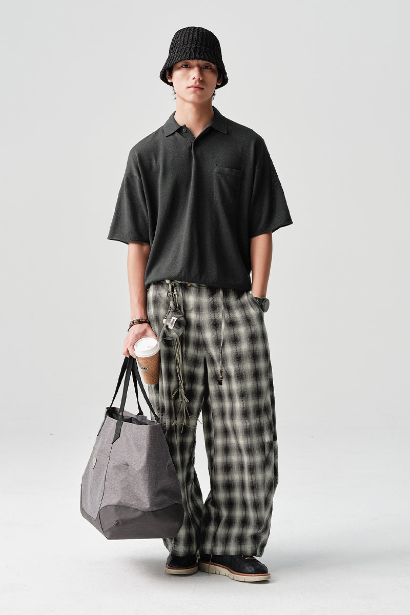 ABACELLニット半袖ポロシャツNLBLDPL002