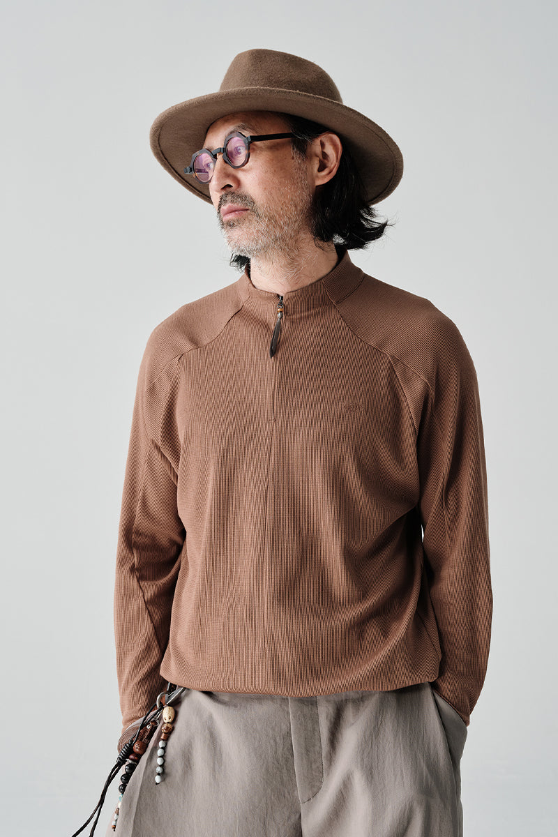 COOLMAXウールハーフジップTシャツNLBLCTX001