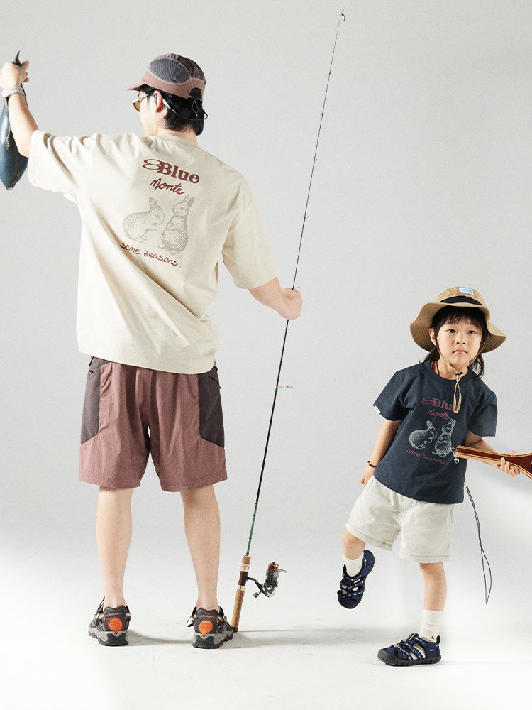 ウサギプリント ルーズTシャツ25BLDT033
