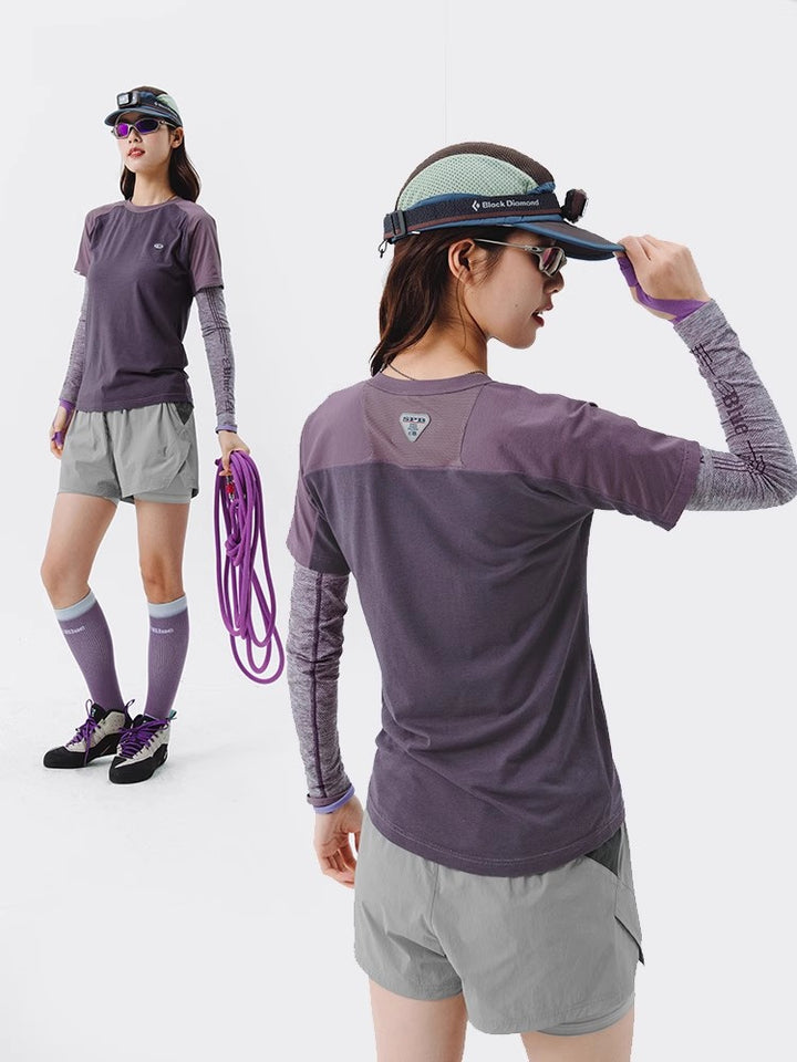 スリムフィット ウールスポーツTシャツ24TMT025