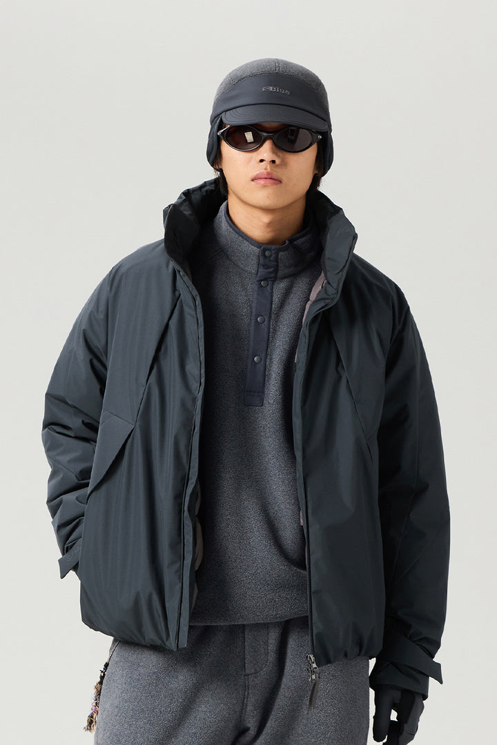 スタンドカラーロングスケールダウンジャケット25BLYR010