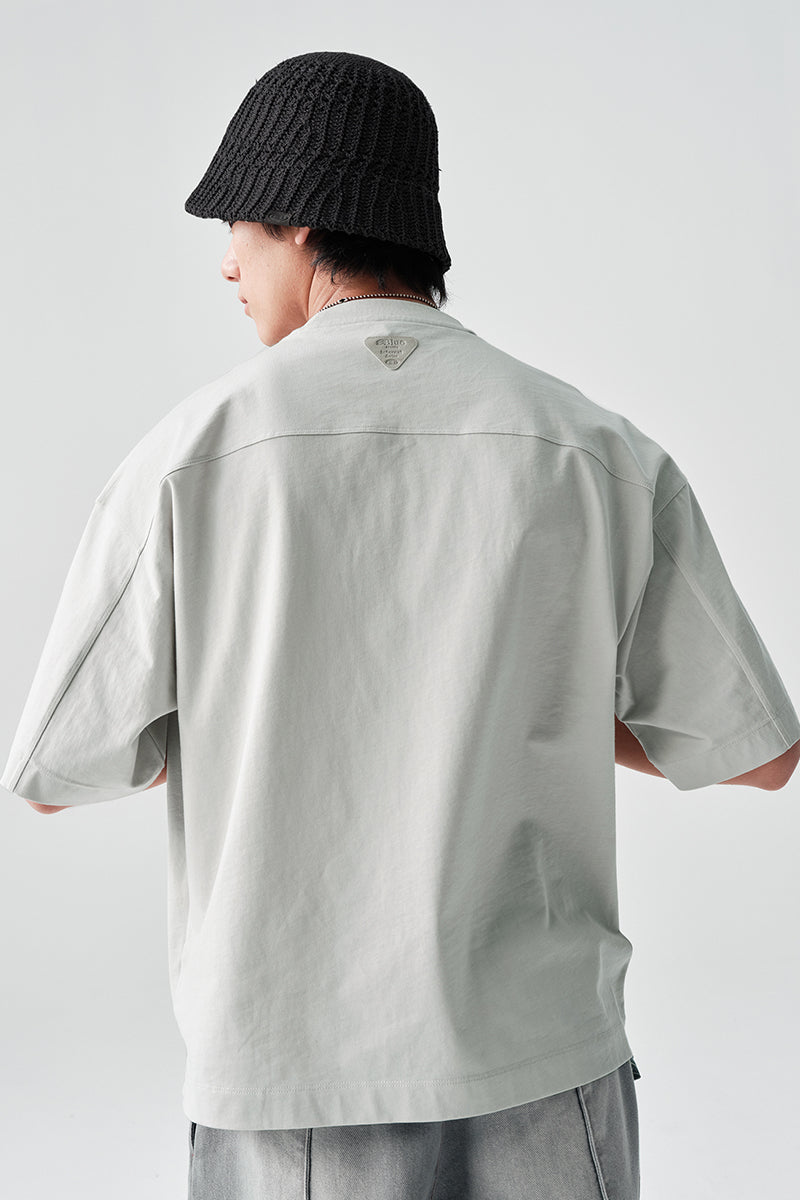 オーバーサイズ胸元ポケット付き半袖TシャツNLBLDTX003