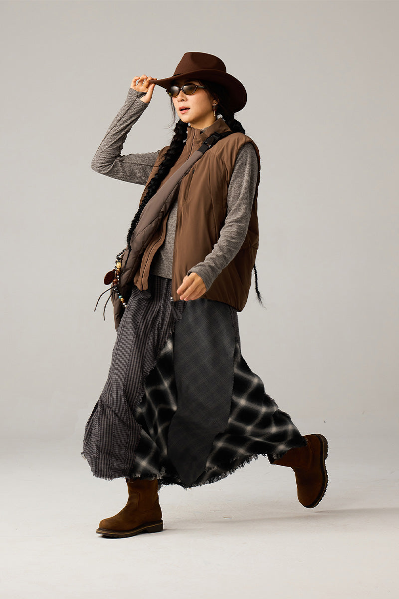 マッチポッケ付き中綿ベスト25BLMJ004