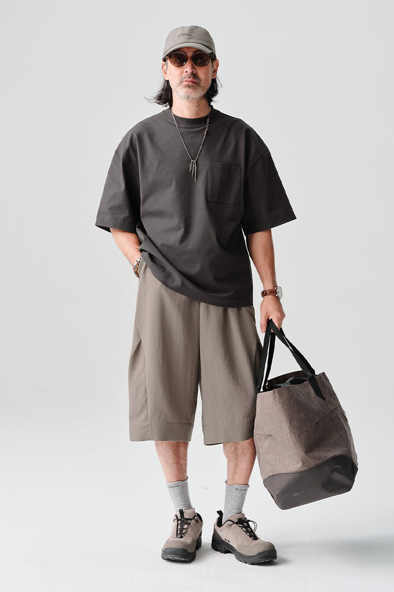 オーバーサイズ胸元ポケット付き半袖TシャツNLBLDTX003