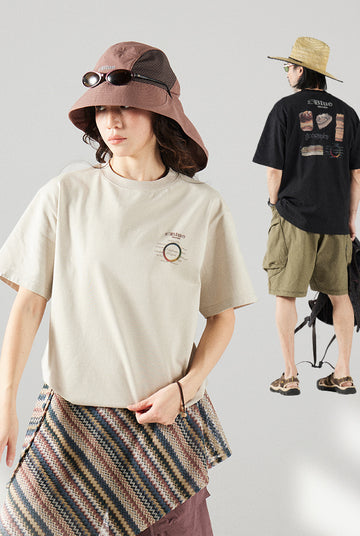 COOLMAX  地層プリントTシャツ 25BLDT022