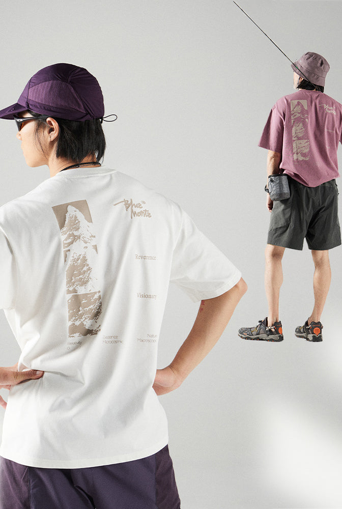COOLMAX  マウンテンプリントTシャツ 25BLDT023