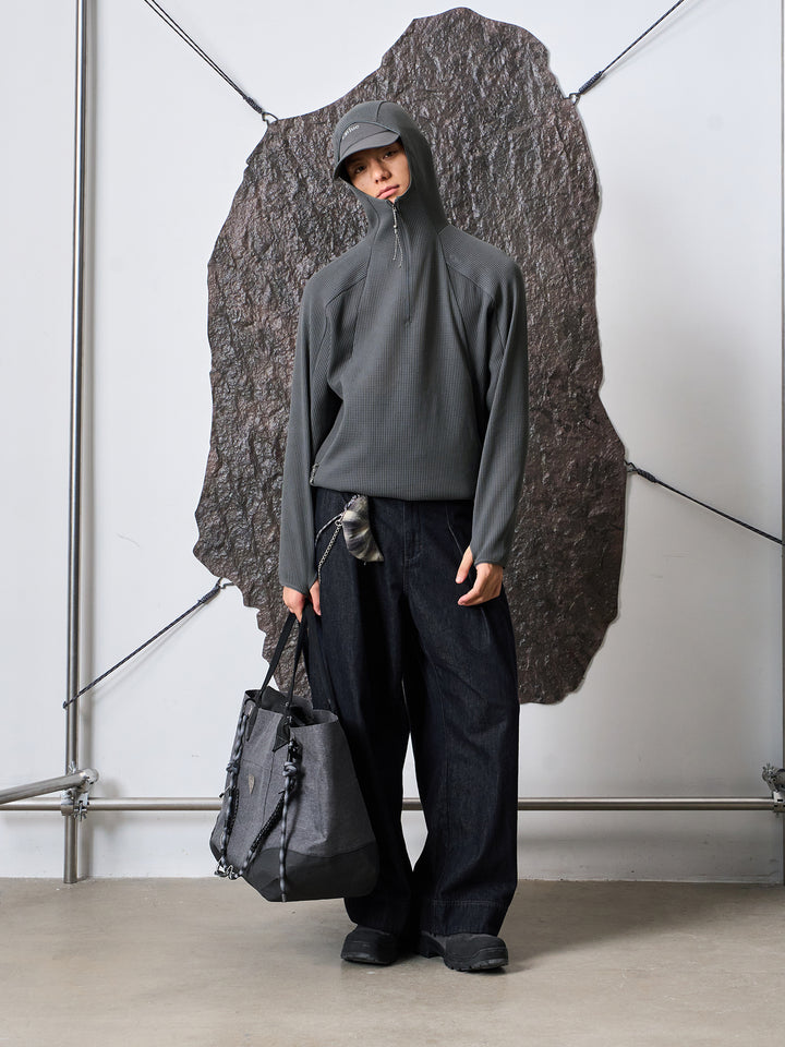 SILVADURメッシュハーフジップフーディーNLBLAWY004