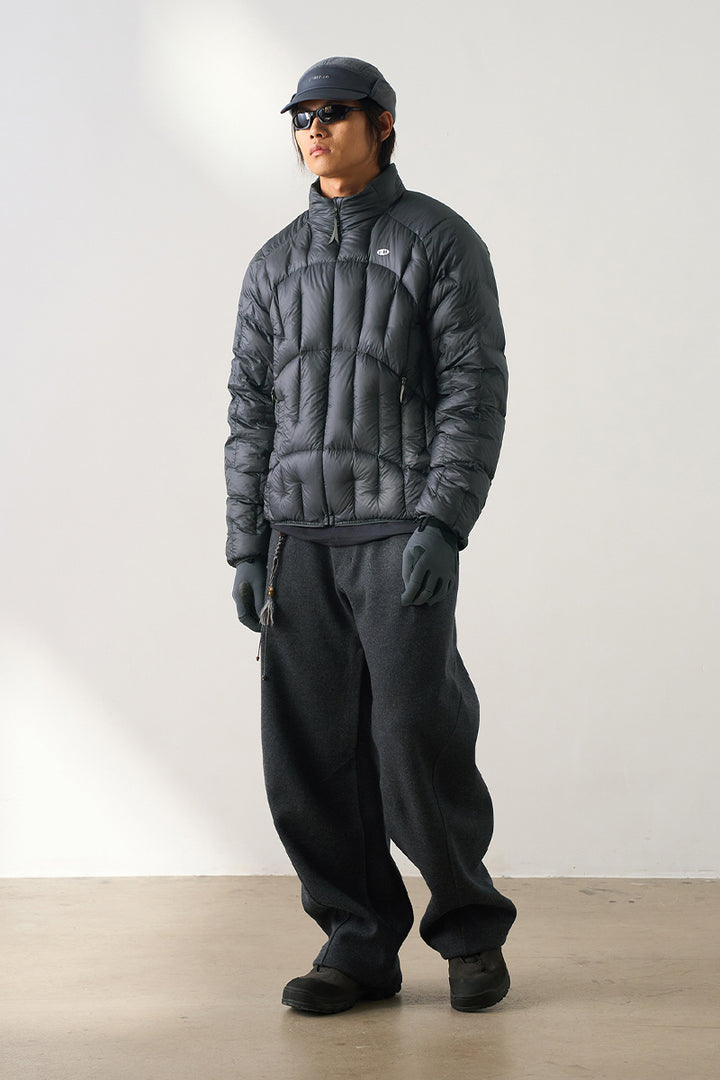 不規則なキルティングダウンジャケット25BLYR011