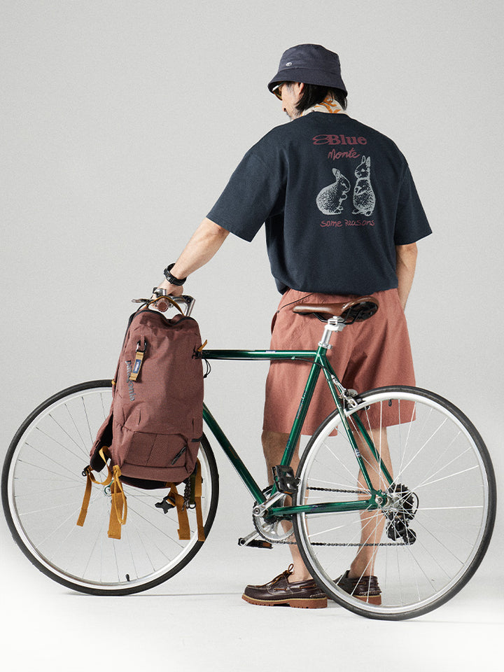 ウサギプリント ルーズTシャツ25BLDT033