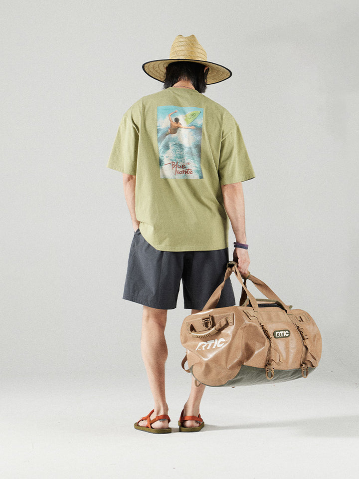 サーフプリント カップルTシャツ25BLDT020