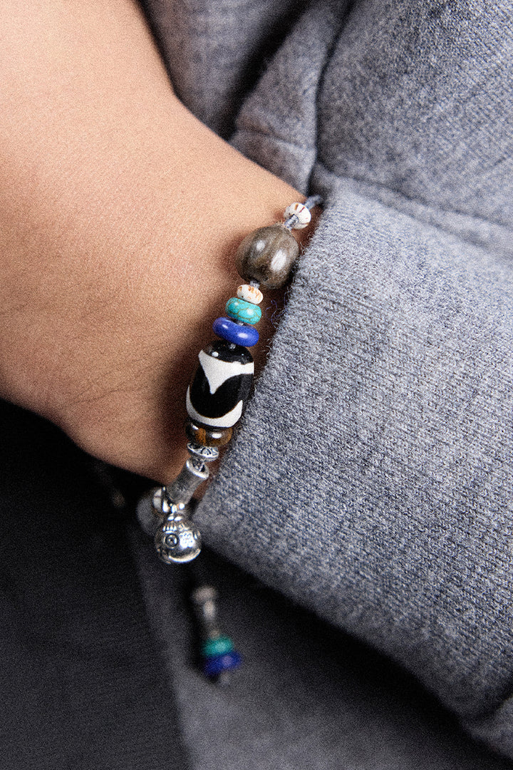 ツートーン編みヴィンテージブレスレットNLBLAPS003