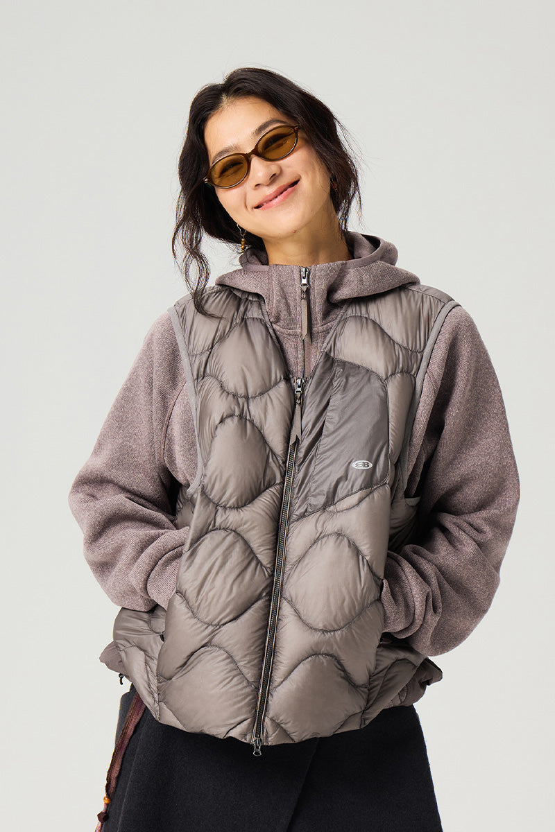 キルティングダウンベスト25BLMJ005