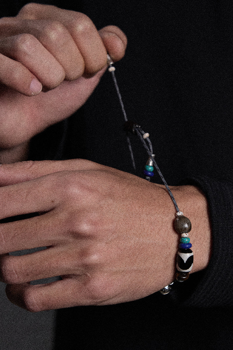 ツートーン編みヴィンテージブレスレットNLBLAPS003