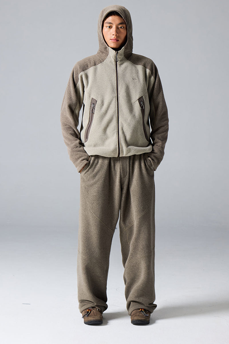 POLARTECフリースカラーブロックデザインジャケット25BLJK029