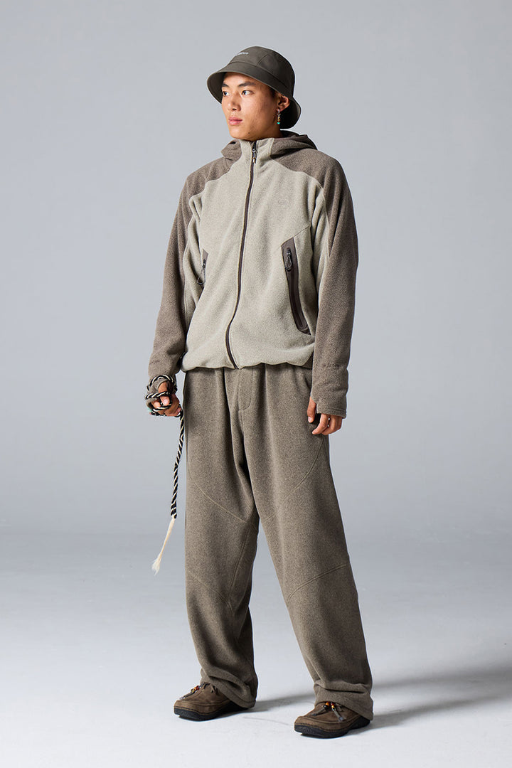 POLARTECフリースカラーブロックデザインジャケット25BLJK029