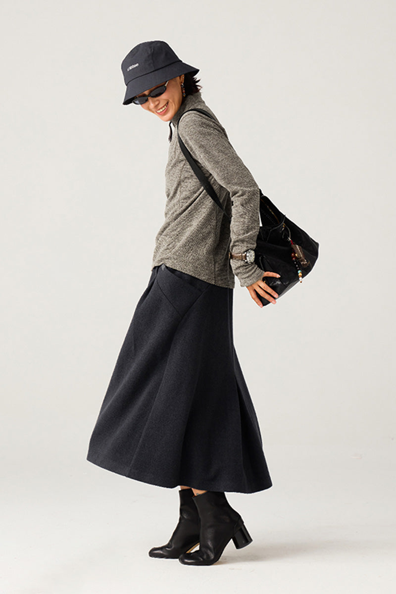 ドレープAラインウールスカート25BLQZ009 – Blue Monte