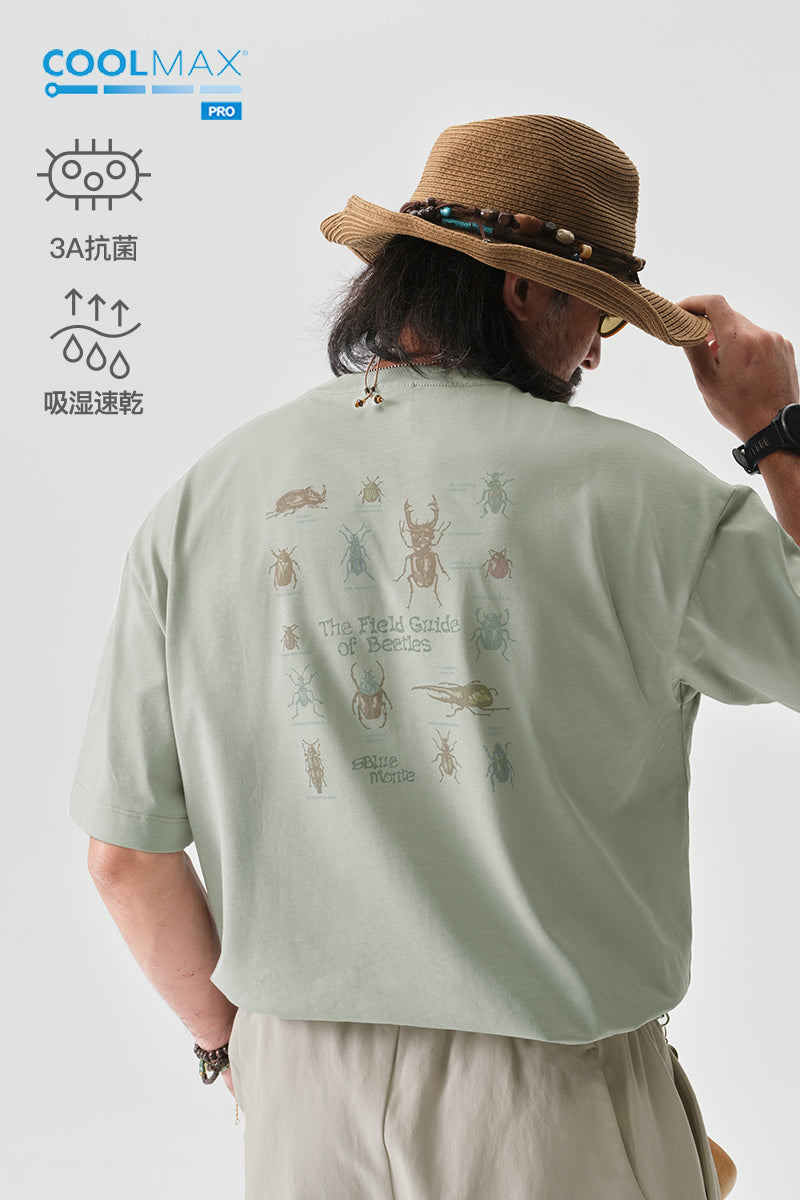 COOLMAXPRO昆虫柄半袖TシャツNLBLDTX036