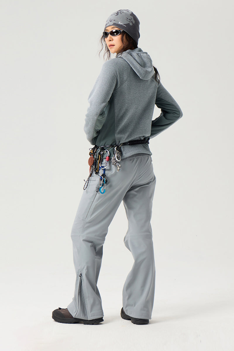 異素材パッチワークジップアップスウェットウイメンズ25BLJK028