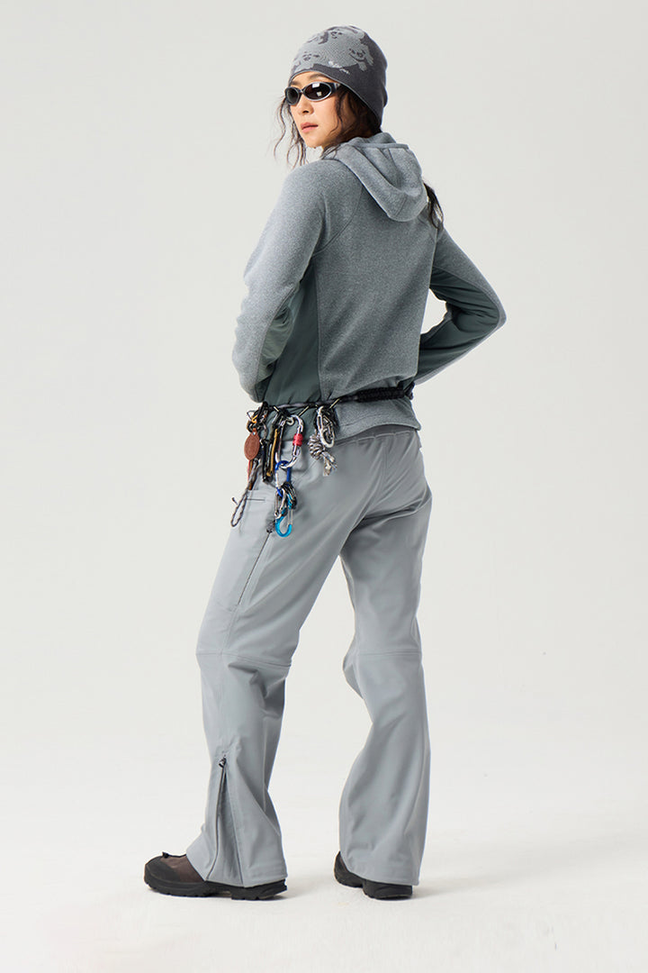 異素材パッチワークジップアップスウェットウイメンズ25BLJK028