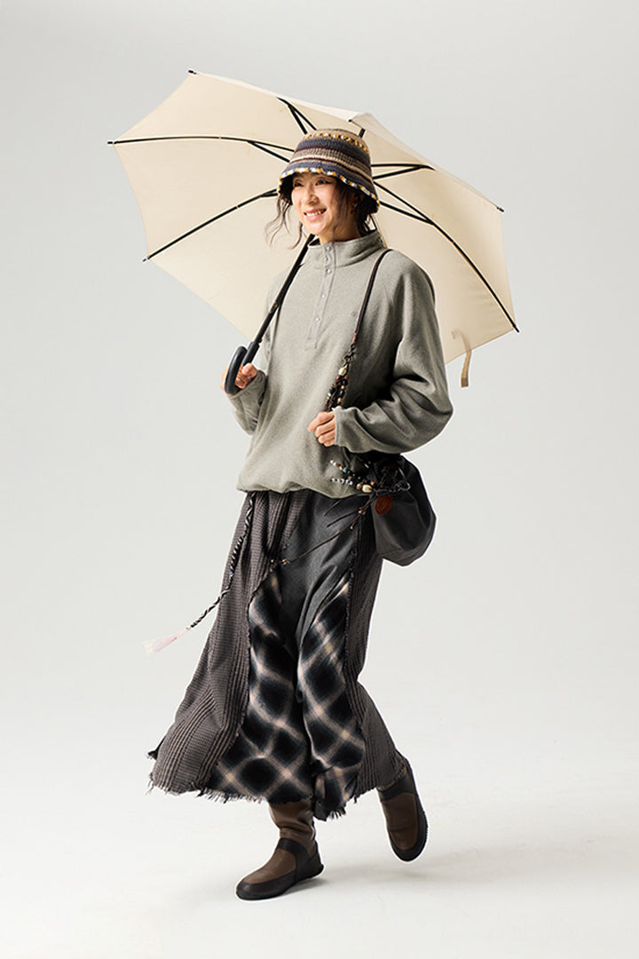 ハーフボタンフリースTシャツ25BLWY019