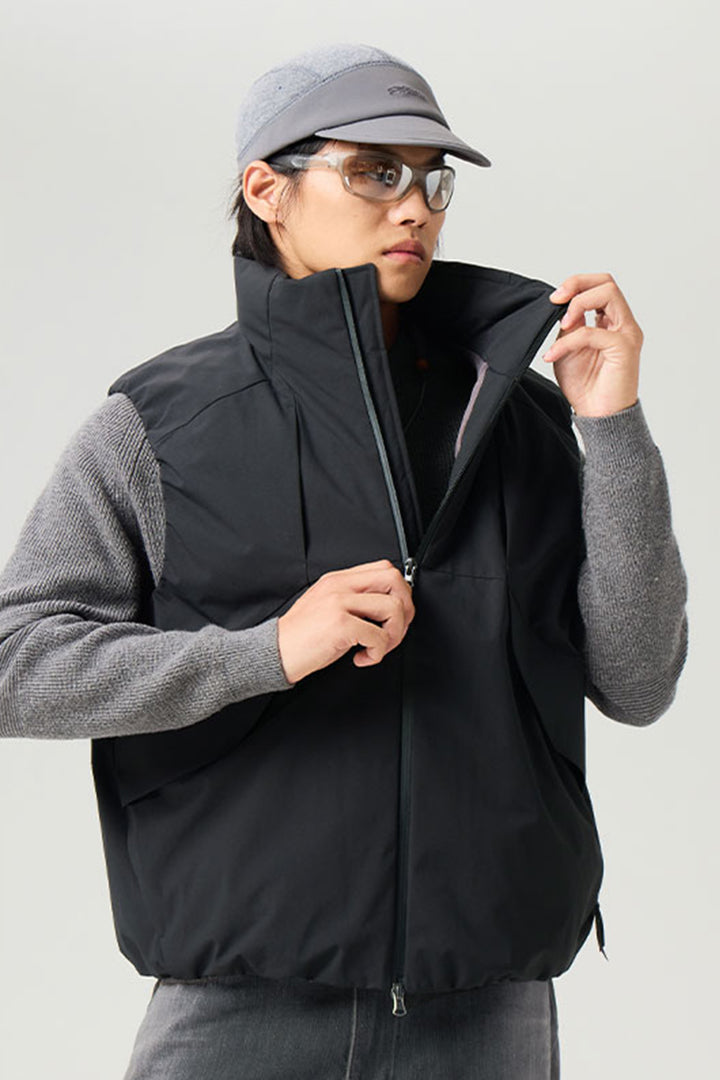 フラップポケット付きダウンベスト25BLMJ007