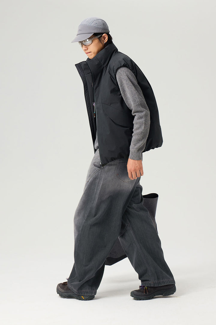 フラップポケット付きダウンベスト25BLMJ007