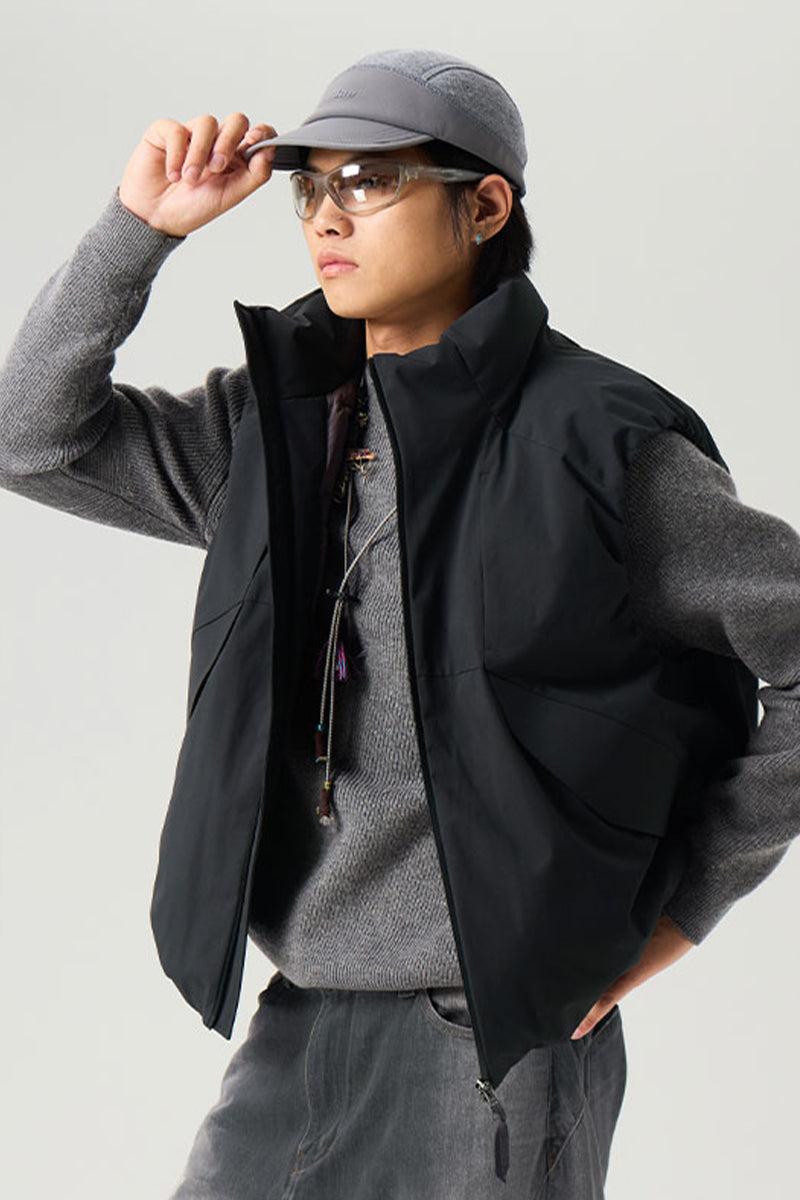 フラップポケット付きダウンベスト25BLMJ007