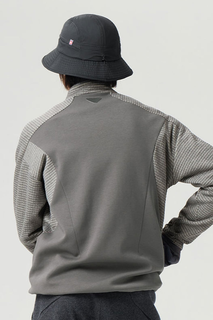 ウールチェックカラーブロックジャケット25BLJK025