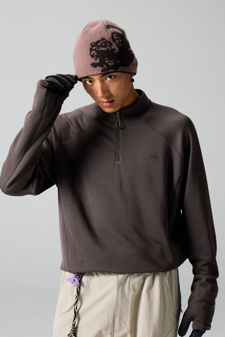 ウールスタンドカラーフリースインナー25BLCT022