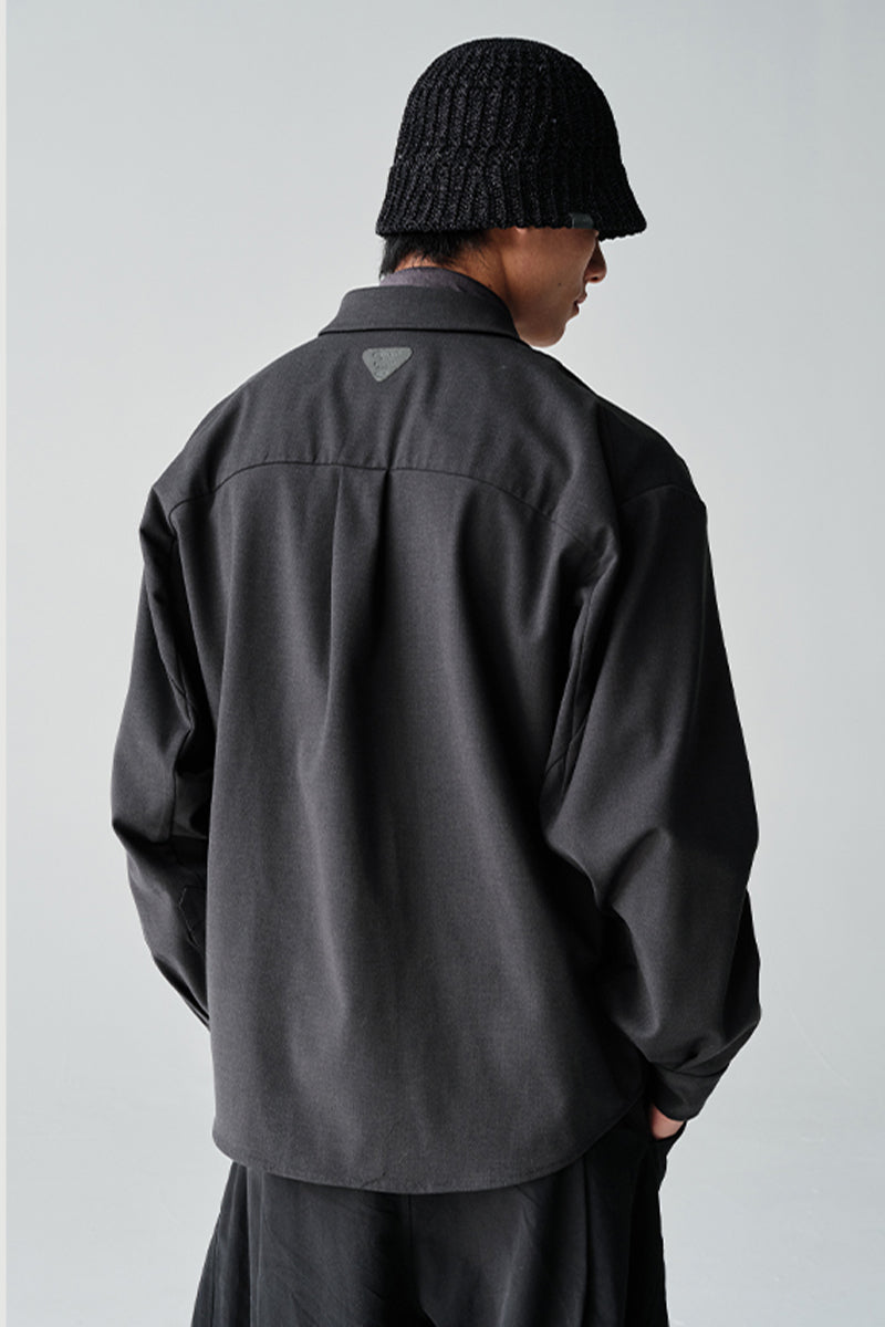 ダブルポケットウールオーバーシャツNLBLCCY002