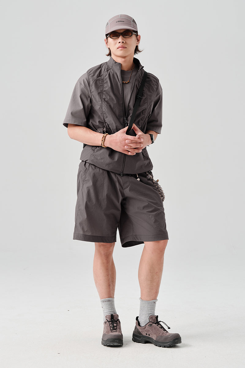 MICROFT軽量撥水ショートパンツNLBLADK002