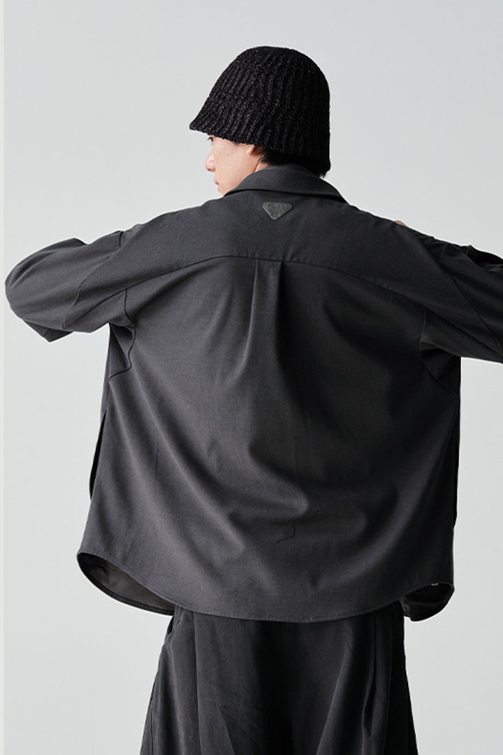 ダブルポケットウールオーバーシャツNLBLCCY002