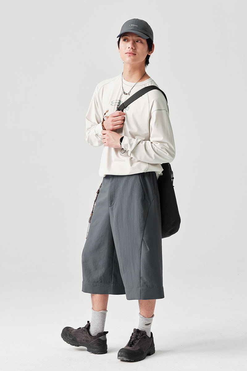 MICROFTオーバーサイズクロップドパンツNLBLADK003