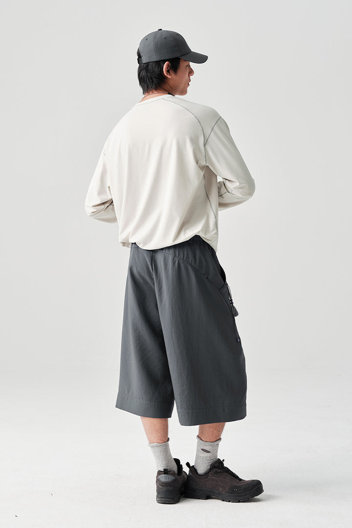 MICROFTオーバーサイズクロップドパンツNLBLADK003