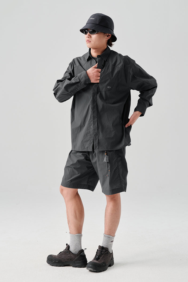 MICROFT軽量撥水ショートパンツNLBLADK002