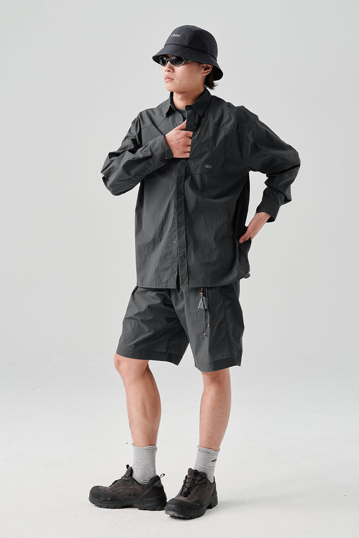 MICROFT軽量撥水ショートパンツNLBLADK002