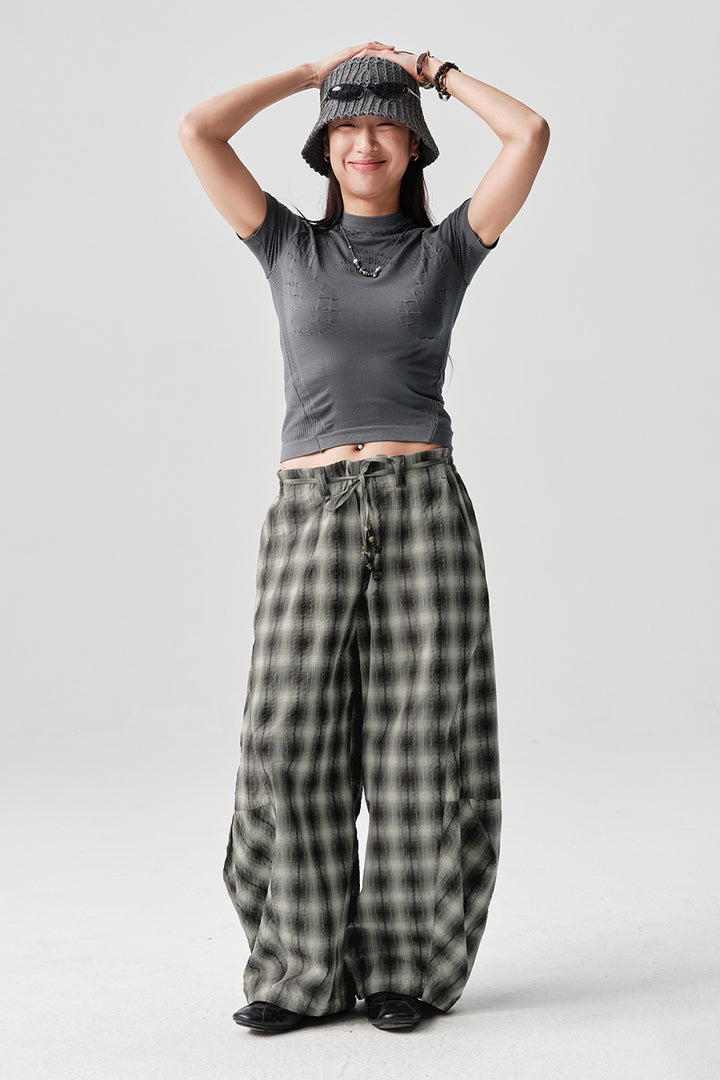 シームレス一体編み半袖TシャツウィメンズNLBLDTX014