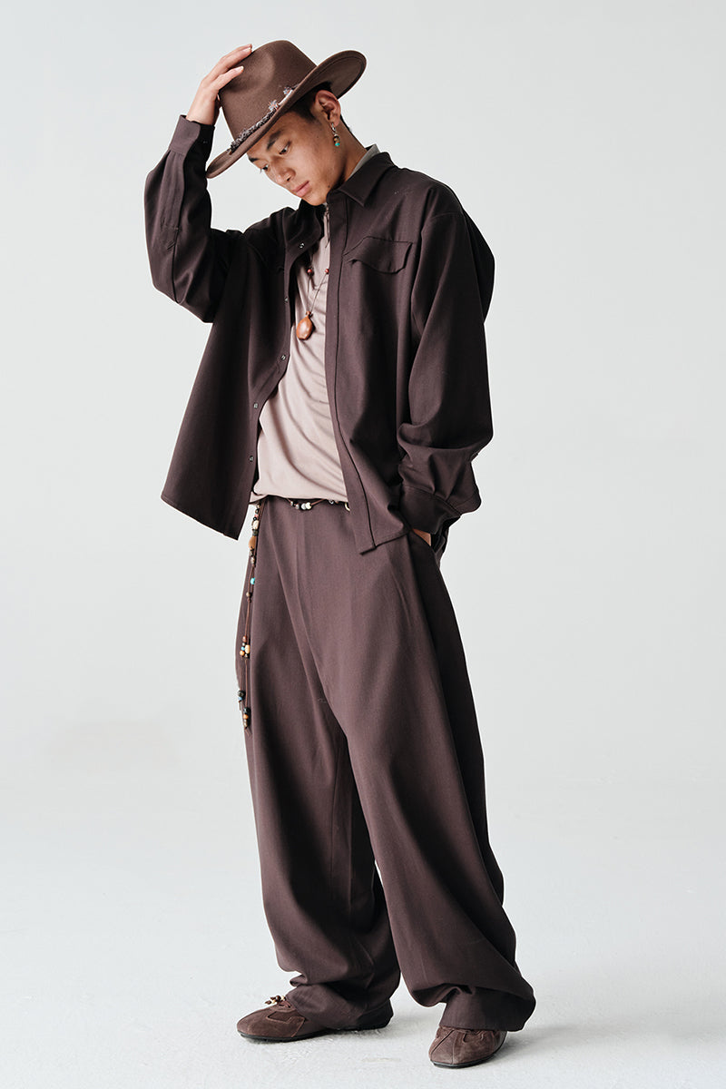 ダブルポケットウールオーバーシャツNLBLCCY002