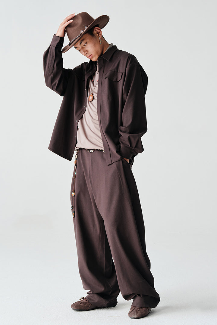 ダブルポケットウールオーバーシャツNLBLCCY002