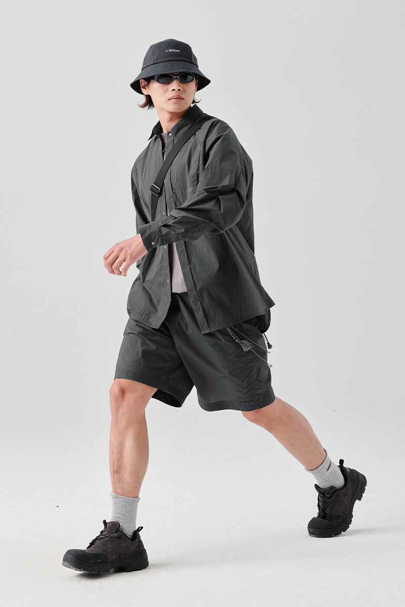 MICROFT軽量撥水ショートパンツNLBLADK002