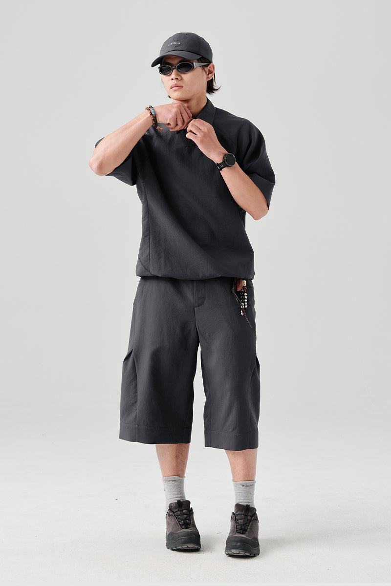 MICROFTオーバーサイズクロップドパンツNLBLADK003