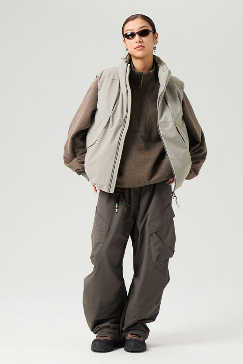 フラップポケット付きダウンベスト25BLMJ007