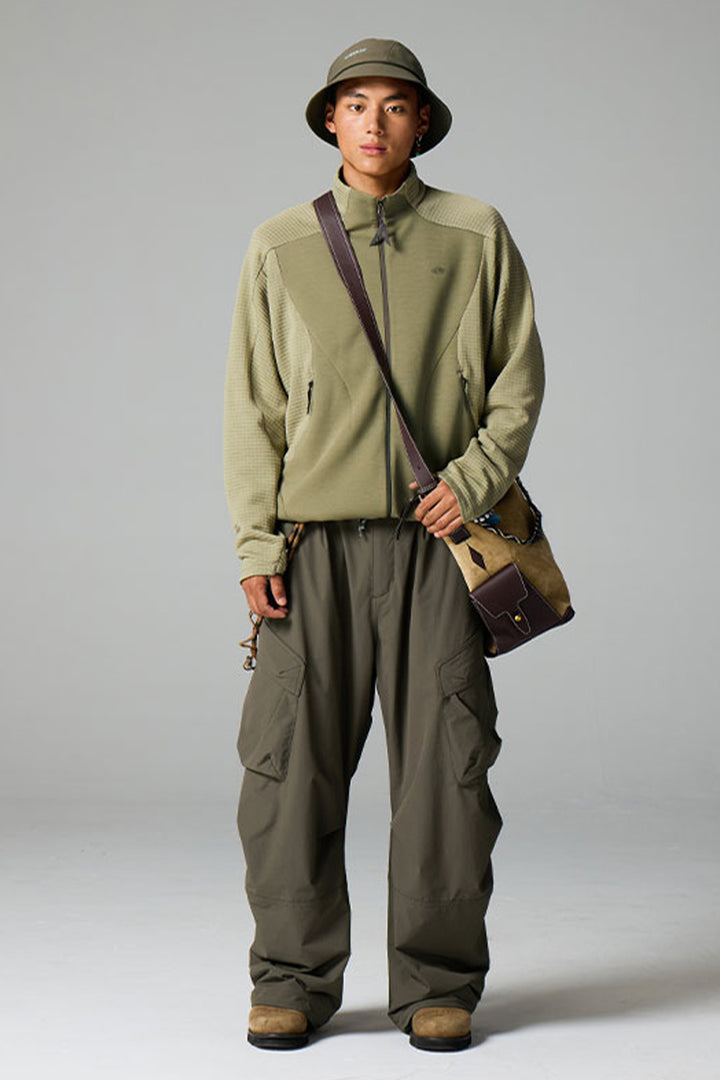 ウールチェックカラーブロックジャケット25BLJK025